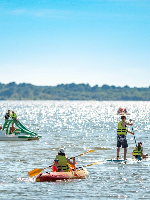 détente en famille au camping Lac de Biscarrosse