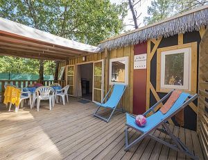 Mobil-home Privilège au camping du Lac de Biscarrosse